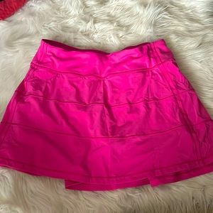 lululemon sonic pink pace rival skirt